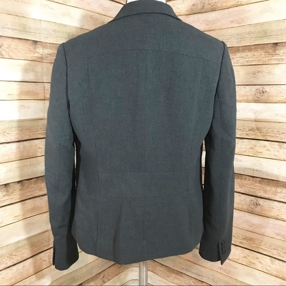 Liz Claiborne dark gray long sleeve blazer jacket - Picture 4 of 6